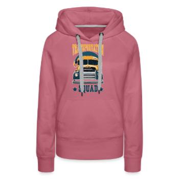 Transportation Squad 5 - Frauen Premium Bio Hoodie - Malve - Vorne - Isabella (175cm)
