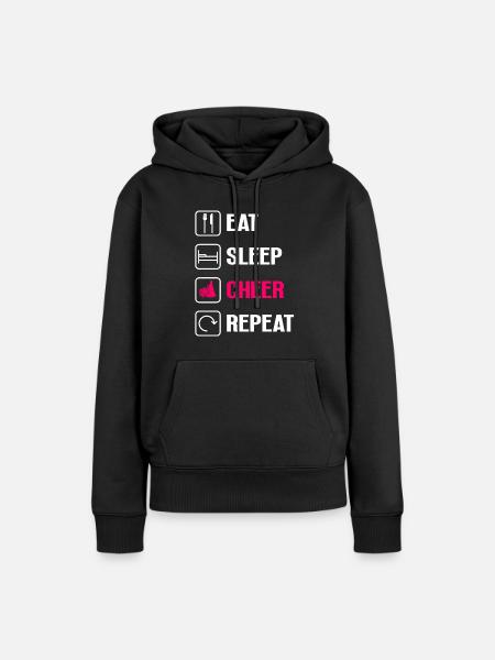 Cheerleading Cheerleader Base Flyer - Frauen Premium Bio Hoodie - Schwarz