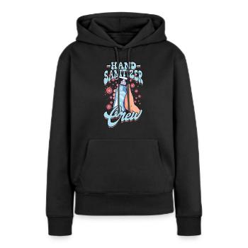 Phobie nucléaire Mysophobie - Sweat à capuche Premium bio Femme - noir - Devant - Julia (174cm)
