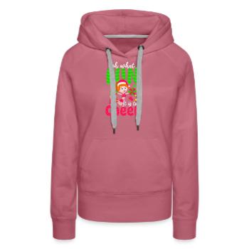 Christmas Cheerleader Spaß zum Jubeln - Frauen Premium Bio Hoodie - Malve - Vorne - Isabella (175cm)