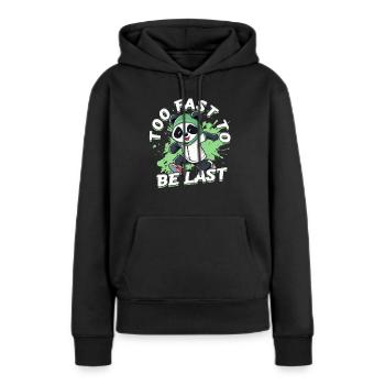 Sprint Athlétisme Sprint - Sweat à capuche Premium bio Femme - noir - Devant - Julia (174cm)