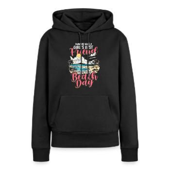 Freundin Strand Urlaub Ehefrau Valentinstag - Frauen Premium Bio Hoodie - Schwarz - Vorne - Julia (174cm)
