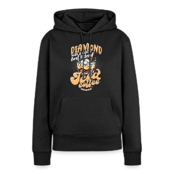 Freundin Iced Coffee Ehefrau Valentinstag - Frauen Premium Bio Hoodie - Schwarz - Vorne - Julia (174cm)