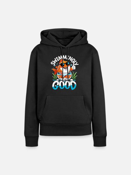 Aquarium Aquaristik - Frauen Premium Bio Hoodie - Schwarz