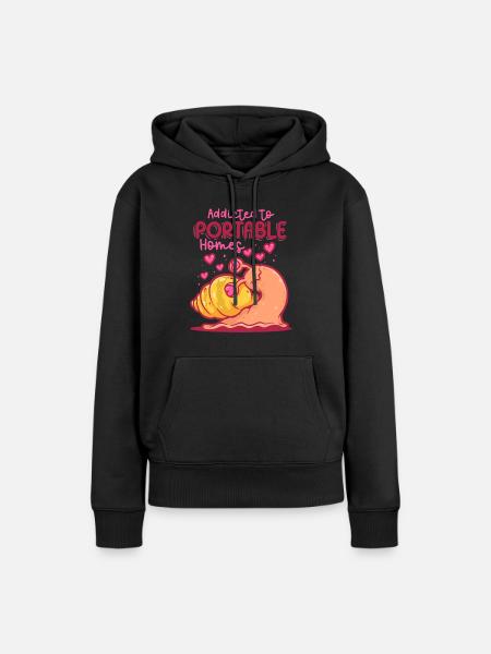 Muschelsammler Muscheln - Frauen Premium Bio Hoodie - Schwarz