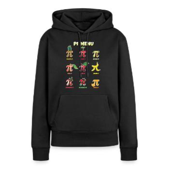 Variété de menus Pi pour les célébrations de la Journée Pi - Sweat à capuche Premium bio Femme - noir - Devant - Julia (174cm)