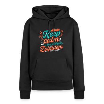 Infirmière psychiatrique - Sweat à capuche Premium bio Femme - noir - Devant - Julia (174cm)