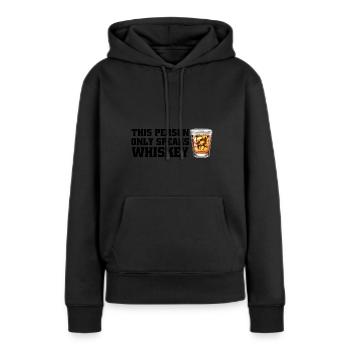 Whiskey trinken Whiskey trinken Whiskey Geschenk - Frauen Premium Bio Hoodie - Schwarz - Vorne - Julia (174cm)