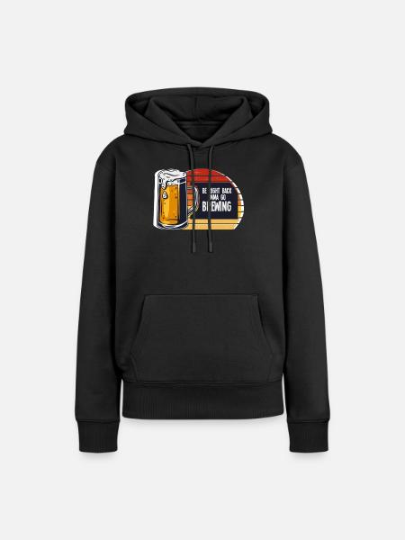 Brauerei Bier Geschenk - Frauen Premium Bio Hoodie - Schwarz