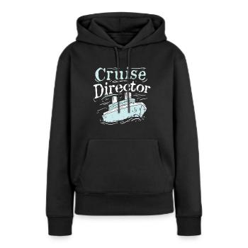 Directeur de croisière Croisières Croisières - Sweat à capuche Premium bio Femme - noir - Devant - Julia (174cm)