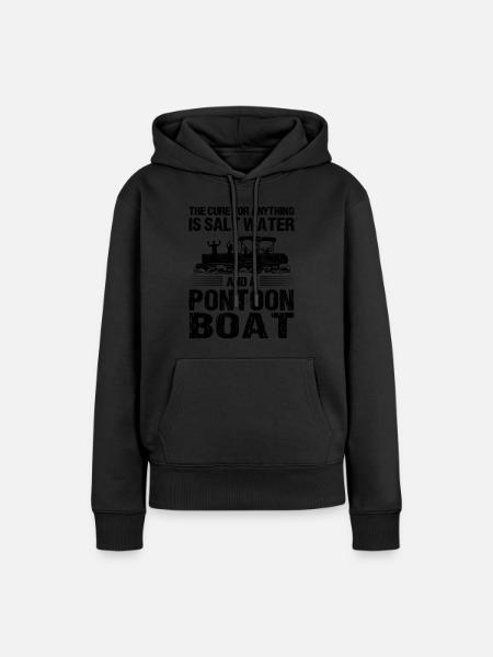 Ponton Pontonierboot Geschenk - Frauen Premium Bio Hoodie - Schwarz