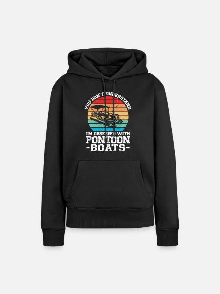 Ponton Pontonierboot Geschenk - Frauen Premium Bio Hoodie - Schwarz