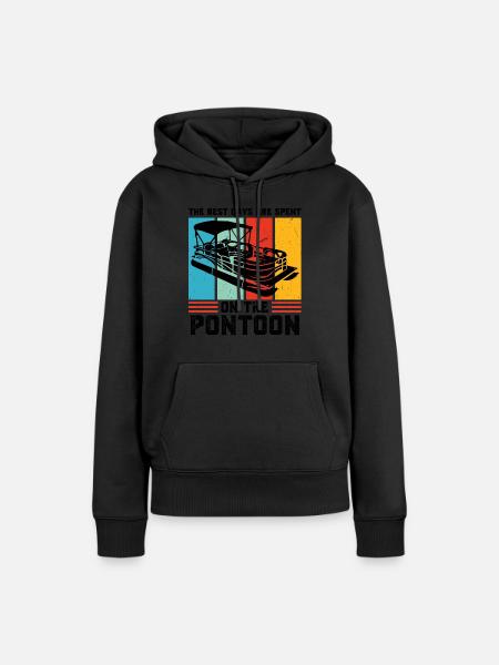 Ponton Pontonierboot Geschenk - Frauen Premium Bio Hoodie - Schwarz