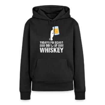 Whiskey trinken Whiskey trinken Whiskey Geschenk - Frauen Premium Bio Hoodie - Schwarz - Vorne - Julia (174cm)