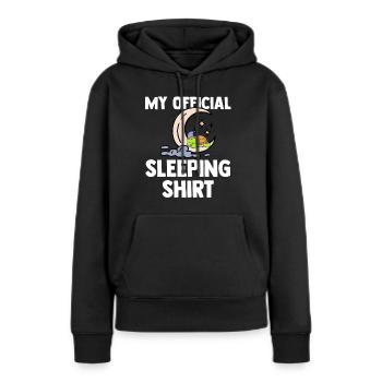 Schlafshirt Schildkröte Schlafanzug Geschenk - Frauen Premium Bio Hoodie - Schwarz - Vorne - Julia (174cm)