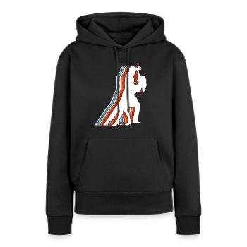 Gesellschaftstänze Partnertanz - Frauen Premium Bio Hoodie - Schwarz - Vorne - Julia (174cm)