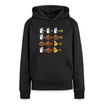 Mathelehrer Halloween - Frauen Premium Bio Hoodie - Schwarz - Vorne - Julia (174cm)