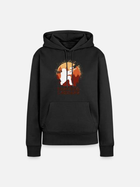 Paintball, Paintballspieler - Frauen Premium Bio Hoodie - Schwarz
