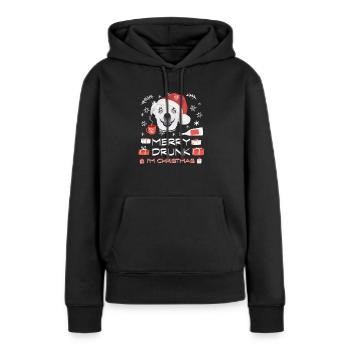 Marché de Noël de Chihuahua - Sweat à capuche Premium bio Femme - noir - Devant - Julia (174cm)