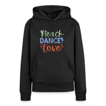 Tänzer Tanzlehrer - Frauen Premium Bio Hoodie - Schwarz - Vorne - Julia (174cm)