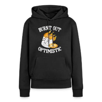 Marshmallow Camping - Frauen Premium Bio Hoodie - Schwarz - Vorne - Julia (174cm)