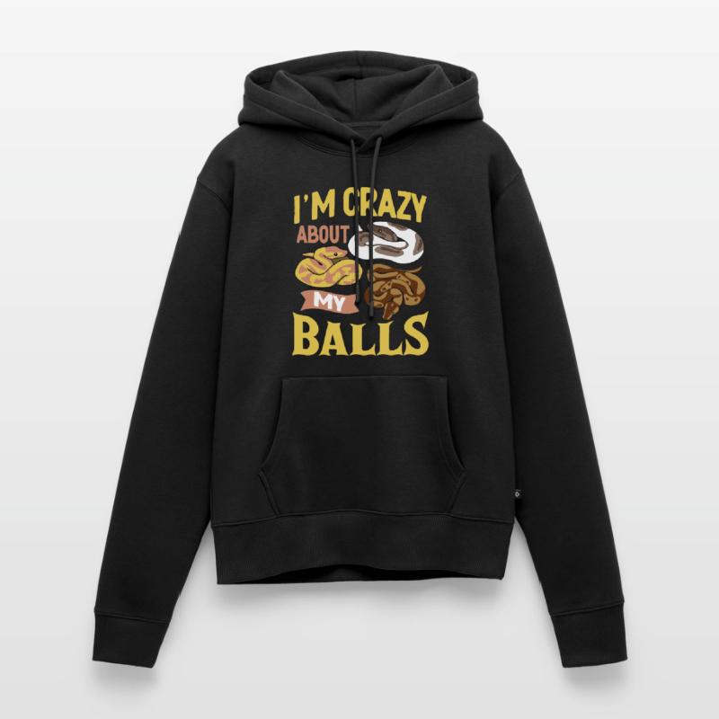 Königspython Ball Python Geschenk Frauen Premium Bio Hoodie