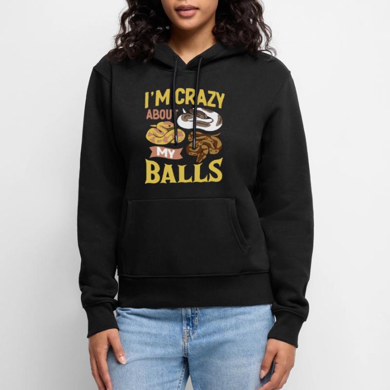Königspython Ball Python Geschenk Frauen Premium Bio Hoodie
