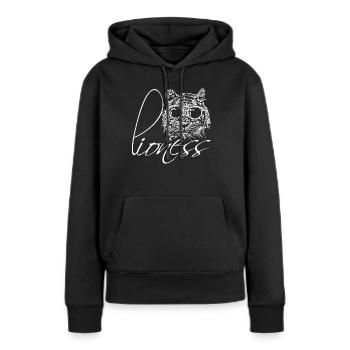 Lioness sunglasses - Women’s Premium Organic Hoodie - black - Front - Julia (174cm)