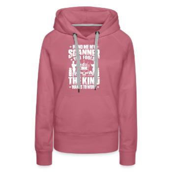 Fachkraft für Lagerlogistik Warehouse Worker Lager - Frauen Premium Bio Hoodie - Malve - Vorne - Isabella (175cm)