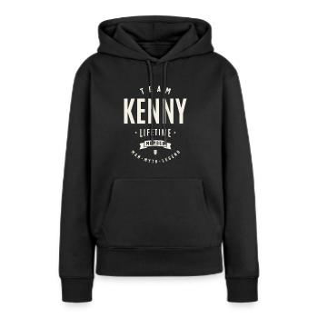 Team Kenny Lebenslanges Mitglied Lustiger Name Kenny - Frauen Premium Bio Hoodie - Schwarz - Vorne - Julia (174cm)