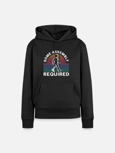 Some Assembly Required Funny Amputee Humor - Women’s Premium Organic Hoodie - black