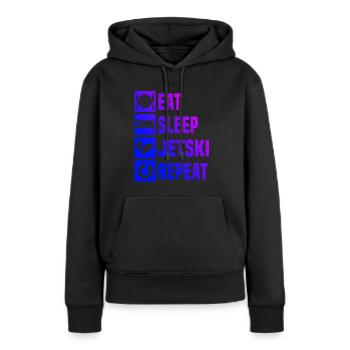 Jet ski femme Jet Ski Homme Jet Ski - Sweat à capuche Premium bio Femme - noir - Devant - Julia (174cm)