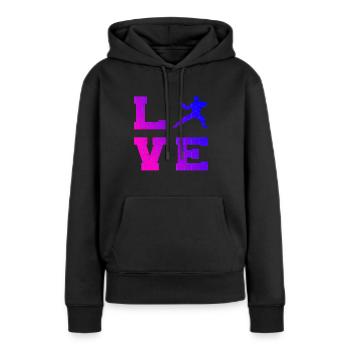 Wushu Hommes Femmes Kung Fu Arts Martiaux Kungfu - Sweat à capuche Premium bio Femme - noir - Devant - Julia (174cm)