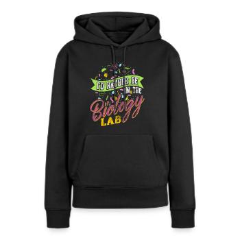 Biology Lab - Frauen Premium Bio Hoodie - Schwarz - Vorne - Julia (174cm)
