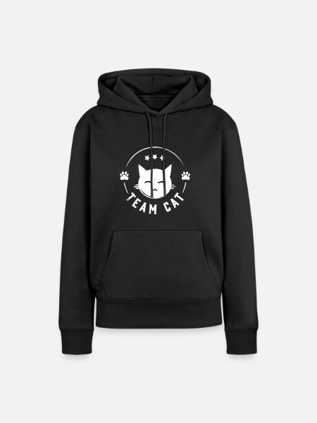 Team Cat - Cat - Women’s Premium Organic Hoodie - black