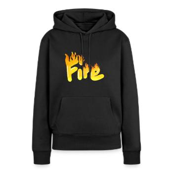 Fire breather FIRE - Women’s Premium Organic Hoodie - black - Front - Julia (174cm)