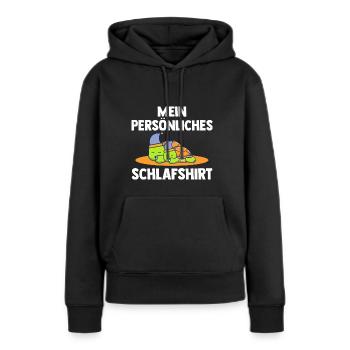 Schlafshirt Schildkröte Schlafanzug Geschenk - Frauen Premium Bio Hoodie - Schwarz - Vorne - Julia (174cm)