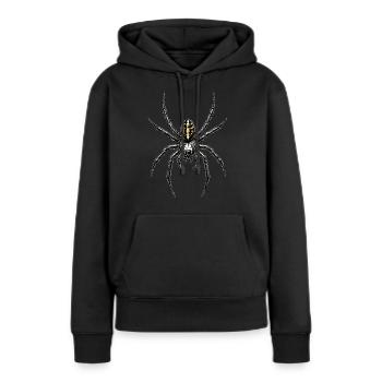 Araignée Tarentule Amour Arachnide Araignées - Sweat à capuche Premium bio Femme - noir - Devant - Julia (174cm)
