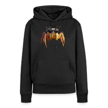 Araignée Tarentule Amour Arachnide Araignées - Sweat à capuche Premium bio Femme - noir - Devant - Julia (174cm)