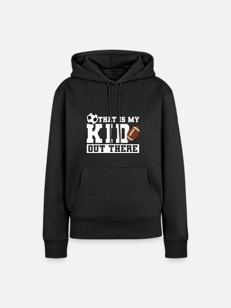 baller fussball baller Geschenk - Frauen Premium Bio Hoodie - Schwarz