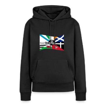 Bandeira Celtic Nations - Vrouwen Premium Bio hoodie - zwart - Voor - Julia (174cm)