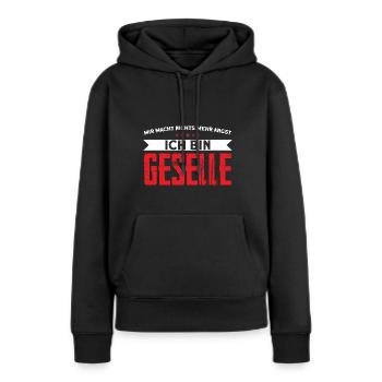 Geselle 2023 Geselle Geselle bestanden Geschenk - Frauen Premium Bio Hoodie - Schwarz - Vorne - Julia (174cm)
