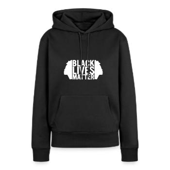 Black History Month Black History - Frauen Premium Bio Hoodie - Schwarz - Vorne - Julia (174cm)