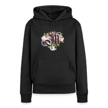 Supermom Superwife Supertired Muttertag - Frauen Premium Bio Hoodie - Schwarz - Vorne - Julia (174cm)