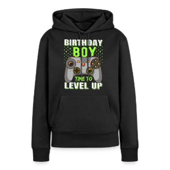 Geburtstagskind Zeit, um Videospiel Geburtstag zu verbessern - Frauen Premium Bio Hoodie - Schwarz - Vorne - Julia (174cm)