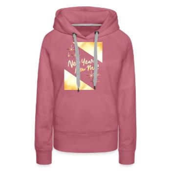 New Year New Me! - Frauen Premium Bio Hoodie - Malve - Vorne - Isabella (175cm)