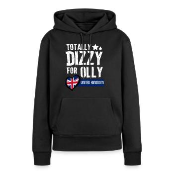 Schwindlig UK EUROVISION - Frauen Premium Bio Hoodie - Schwarz - Vorne - Julia (174cm)