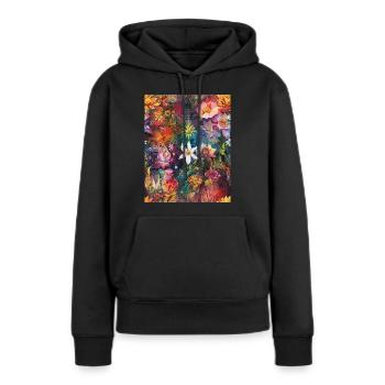 Enchanted Garden - Women’s Premium Organic Hoodie - black - Front - Julia (174cm)