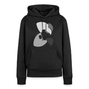 Autocross Rennauto - Frauen Premium Bio Hoodie - Schwarz - Vorne - Julia (174cm)