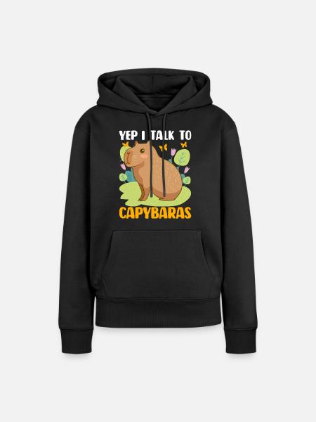 Capybara Capy - Women’s Premium Organic Hoodie - black